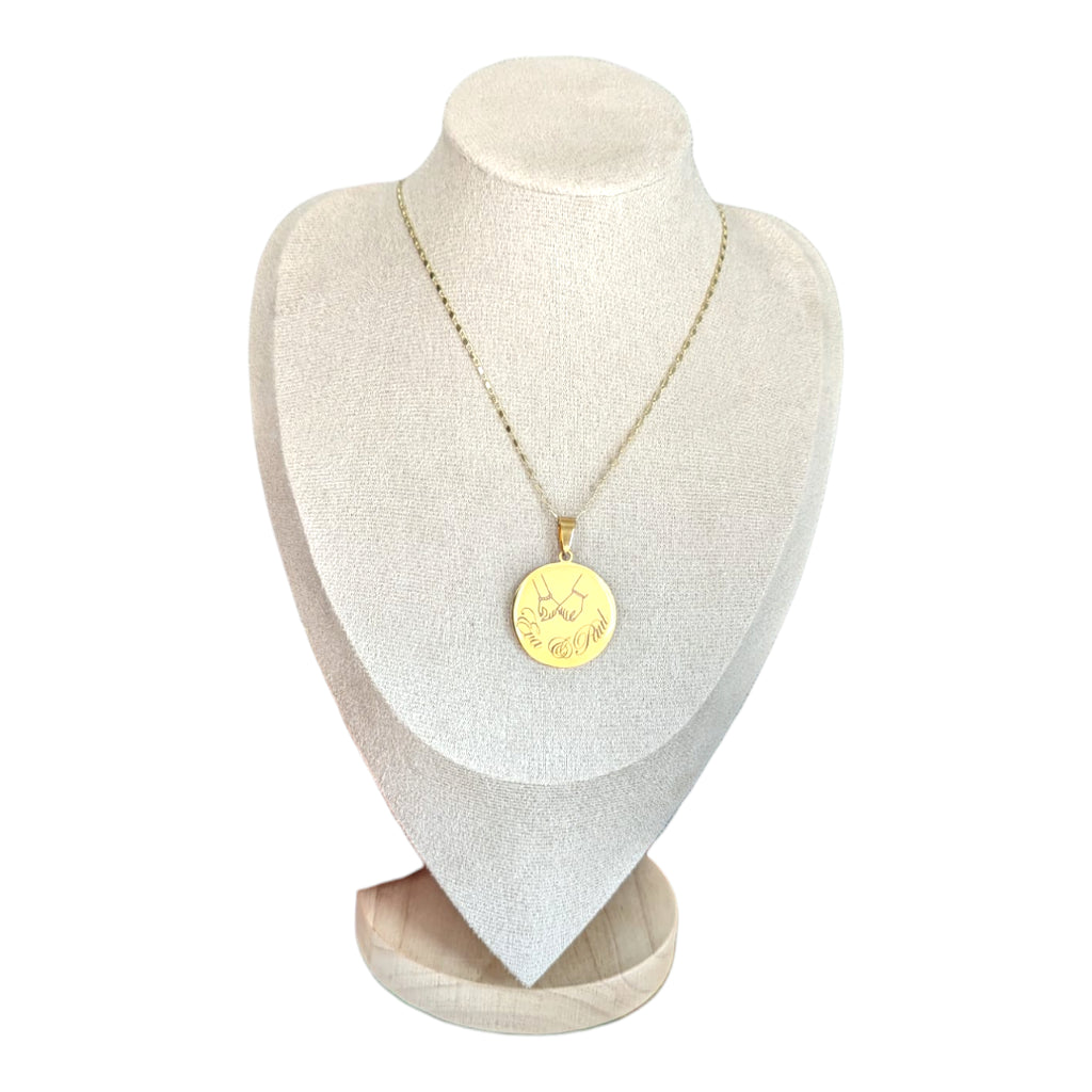 Elegante Kette in Gold mit Personalisierter Gravur