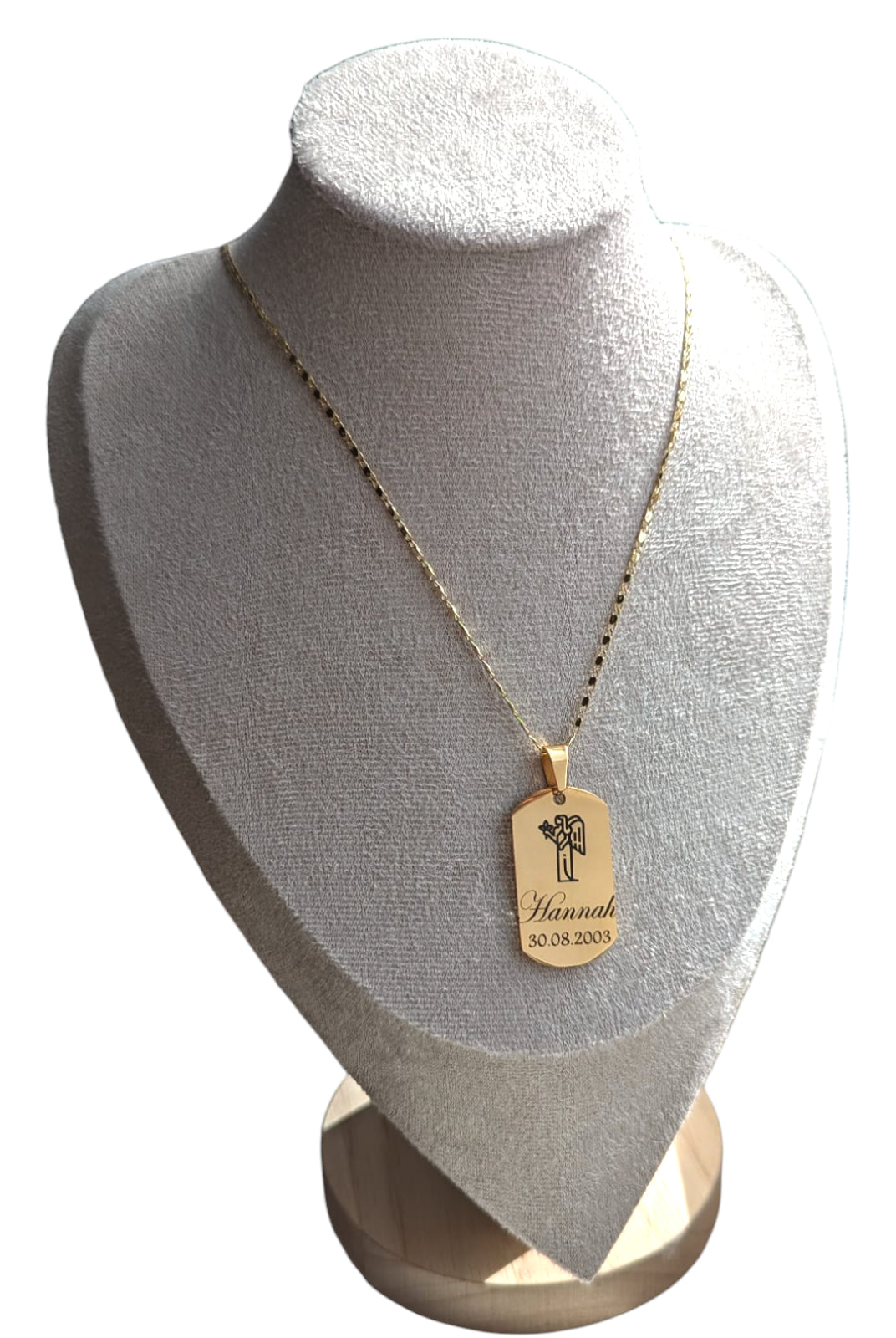 Elegante Kette in Gold und Silber mit Personalisierter Sternzeichen-Gravur
