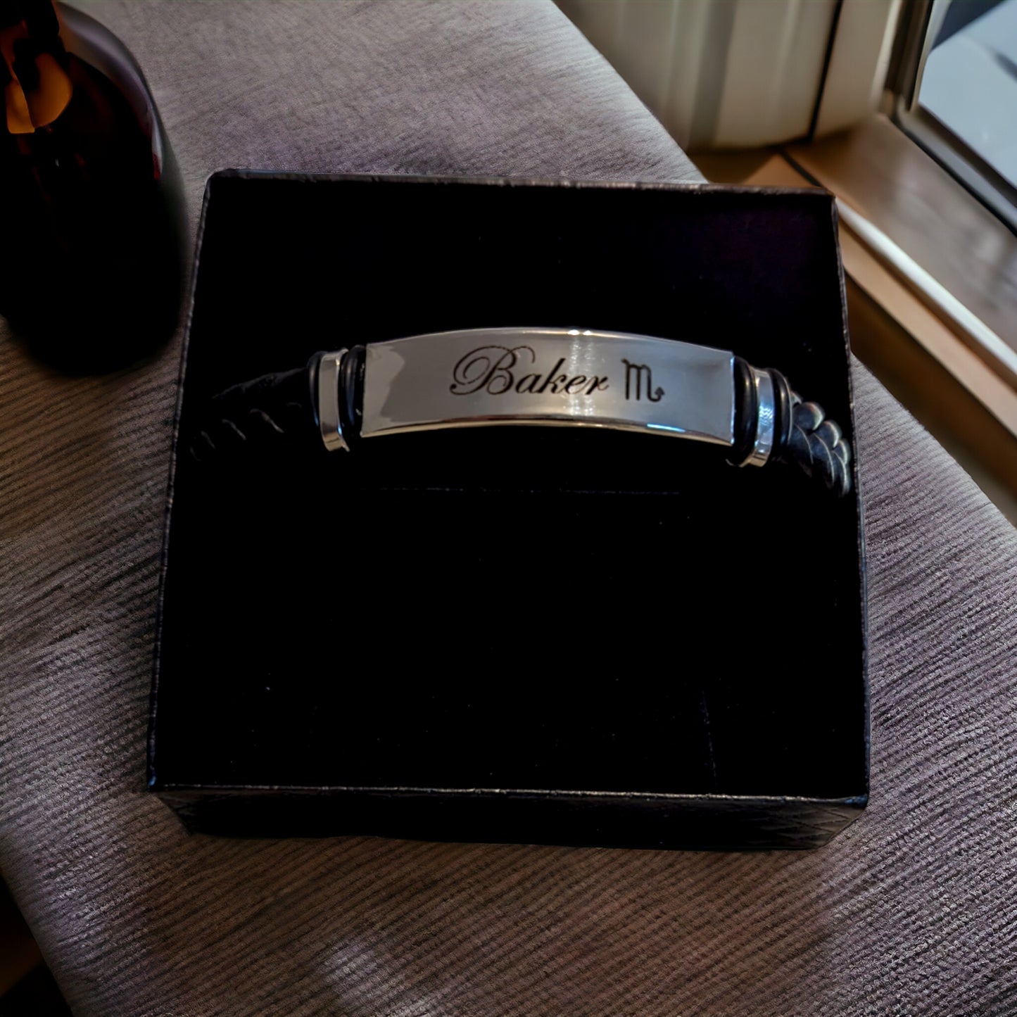 Personalisiertes Herrenarmband in Edelstahl