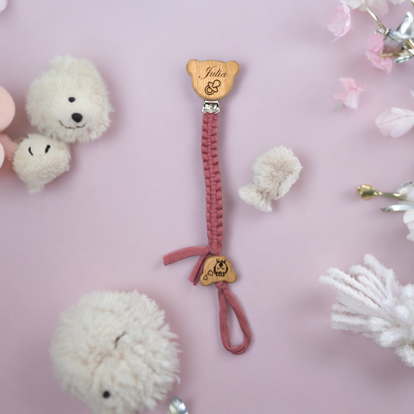"Sweetheart Grip" – Personalisierte Schnullerkette
