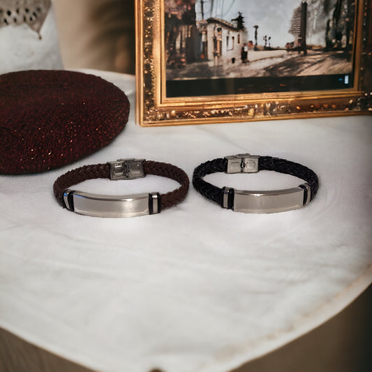 Personalisiertes Herrenarmband in Edelstahl