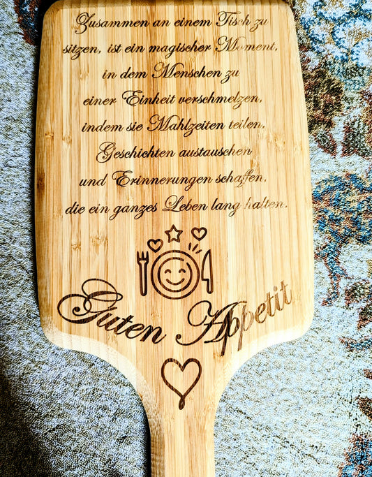 Personalisierte Bambus-Servierplatte