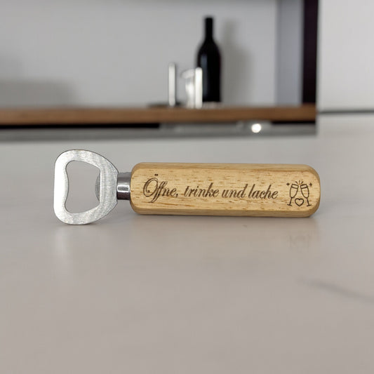 "Crafted Convenience" – Personalisierter Flaschenöffner