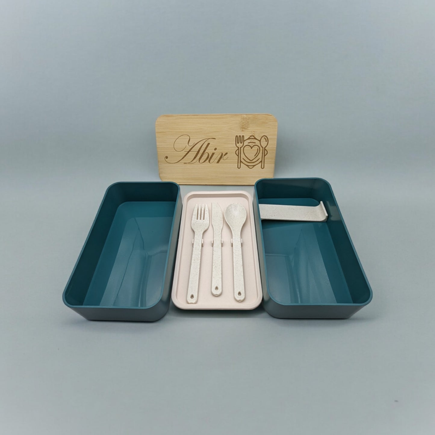 „Eco-Chic Lunch“ – Personalisierte Lunchbox mit Bambusdeckel