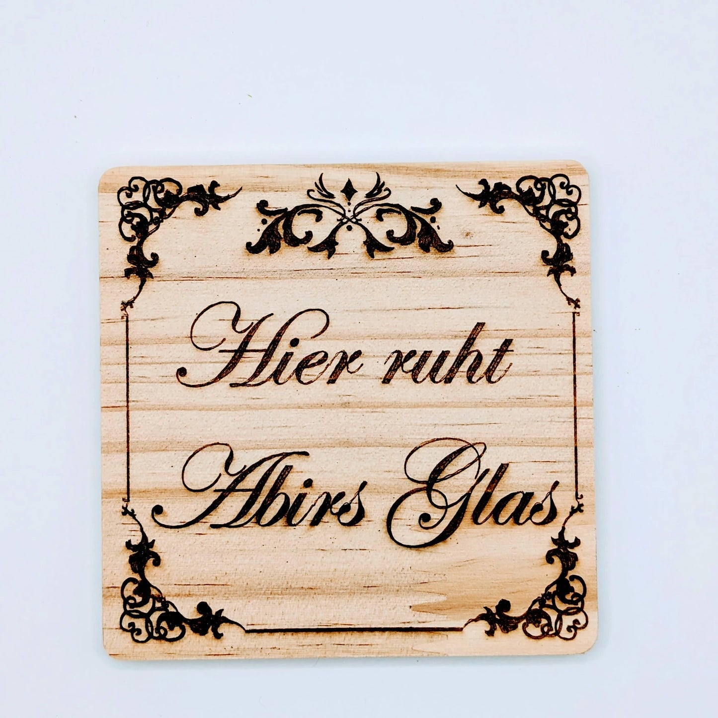 Personalisierte Bambus-Holzuntersetzer