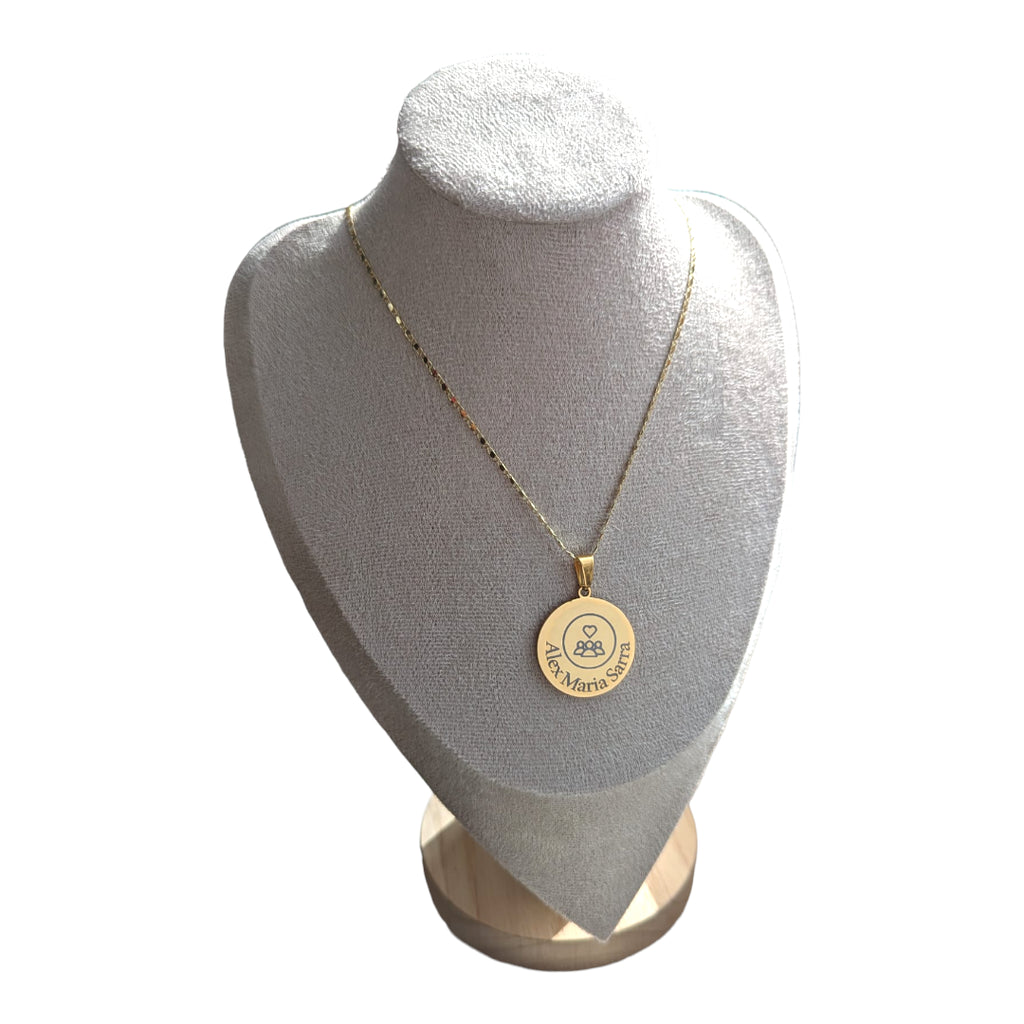 Elegante Kette in Gold mit Personalisierter Gravur