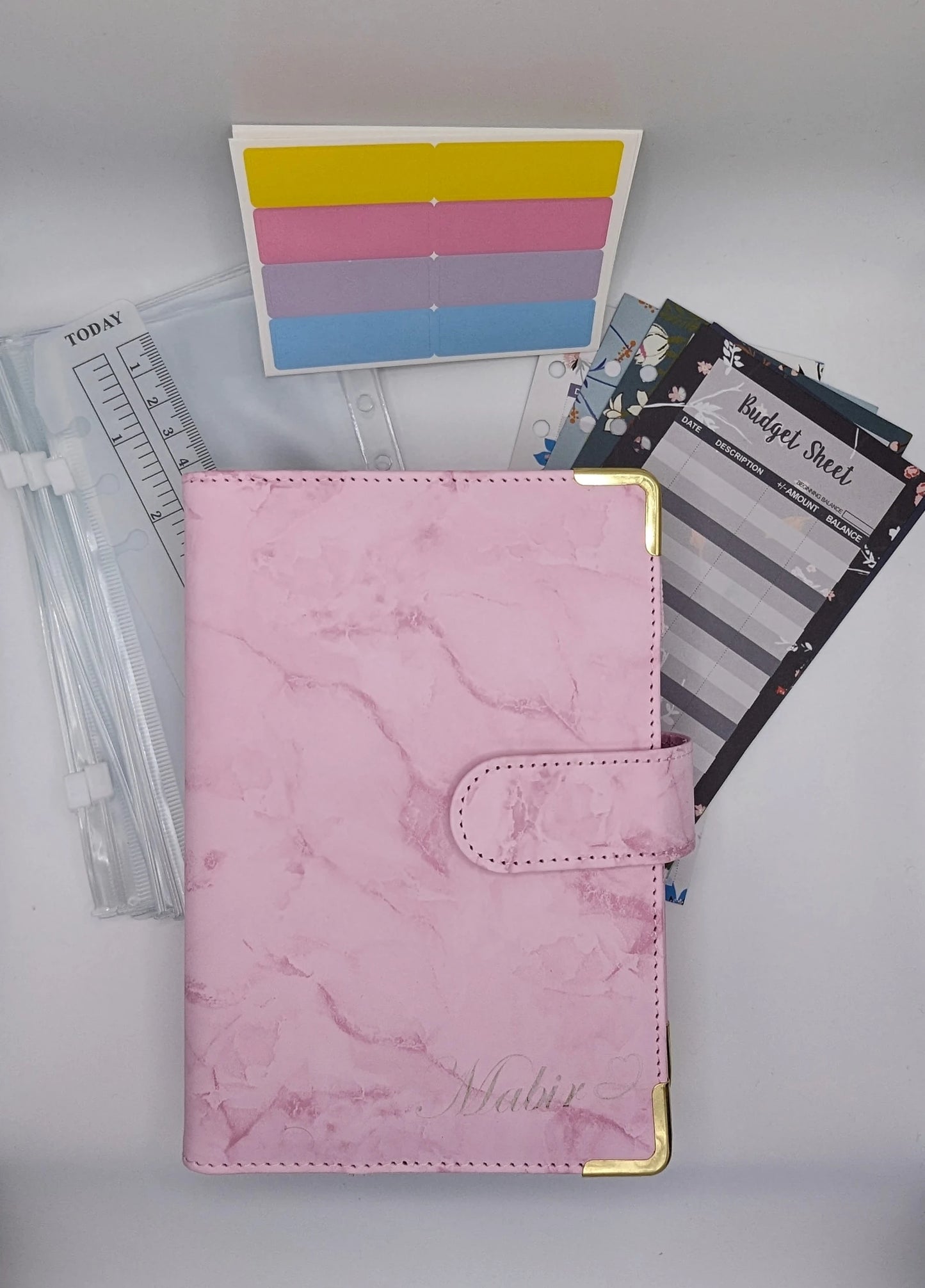 Personalisierter Eleganter Hochwertiger A6 Budget-Planer